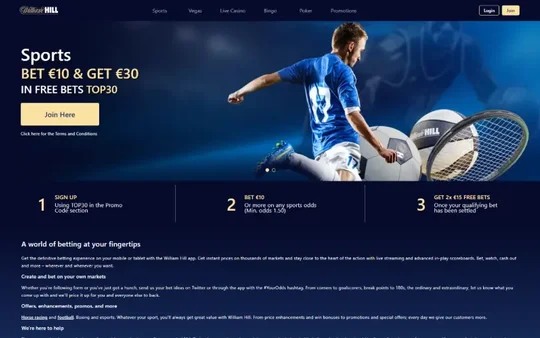 William Hill Casino Ireland payment methods